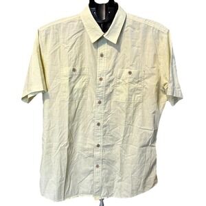 Kuhl Mens L Karib Mint Green Short Sleeve Button Up Shirt Hiking Gorpcore